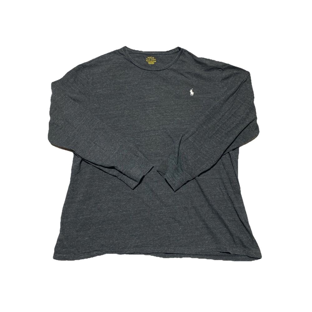 Polo Ralph‎ Lauren Shirt Mens XXL Grey Classic Long Sleeve Preppy School 2XL